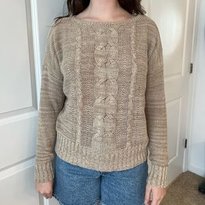 St. John’s Bay Tan Chunky Knit Sweater